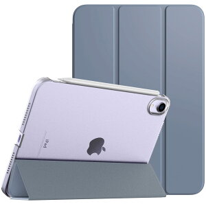 iPad Mini A17 Pro ケース iPad mini7 ケース iPad Mini6 ケース TiMOVO iPad mini 第7/6世代 カバー 8.3インチ 2024/2021 背面半透明 PC製 PUレザー 三つ折り スタンド PencilPro/第2世代ワイヤレス充電に対応 マグネ