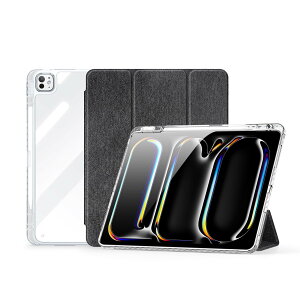 Taosan 13C`iPad Pro 2024 p P[X Jo[ nCubh 蒠^ ϏՌz NA  TPUop[+PC X[v@\Ή ACpbh v 13inch 2024 P[X