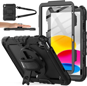 SIBEITU iPad 10 P[X 2022 یtBt yz_[ V^iPad \ 10.9 C` Jo[یV[ 360x]̐܂X^h R nhXgbvt y[  v