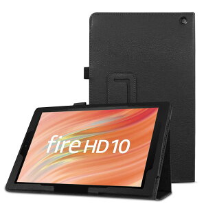 Fire HD 10 P[XFire HD 10 & 10 Plus 2023/2021 13/11 pیJo[ SʕیP[XPUU[ y ^ X^h@\ Ռz Fire hd10 2023^ubgP[Xp (ubN)