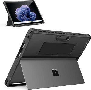 Surface Pro 11/10/9 P[X MoKo Surface Pro 13^ Jo[ LbNX^hΉ PC+TPU ^ L[{[hΉ Black