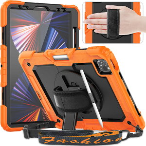 Timecity iPad 11 �P�[�X ��4���� �n�[�h�P�[�X 2018/2020/2021/2022���f�� �ϏՌ� ����/�Ռ�/���h�~ ��ʃt�B���� 360�x�p�x���߃X�^���h �y�����[�t�� ���������� �V�����_�[�X�g���b�v ��/���|�� ��
