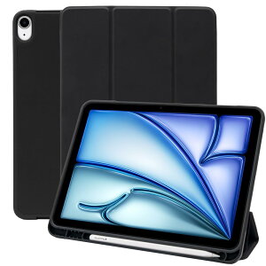 MS factory iPad Air 11C` p P[X 2024 M2 Air 5 4 Jo[ y[ ϏՌ \tgTPU ACpbhGA[ 6 Apple Pencil Pro Ή ubN  IPDA4-S-HDR-BK