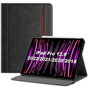 ProCase iPad Pro 12.9 6 2022 P[X 2021 5i5Gj, tHIJo[ X^h یP[X Kp@FiPad Pro 12.9" 5 2021E4 2020E3 2018 -ubN