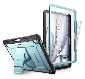 SUPCASE iPad Air 13C` 2024 M2 P[X Sʕی Apple M[dΉ Apple y[ یtBt X^h^ ȃLbNX^hیP[X UBPro V[Y