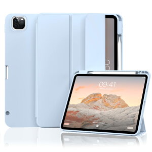 Aoub iPad Pro 11C` P[X (2022/2021/2020) 4/3/2 I[gX[v/EFCN@\ Apple Pencil[EX^ht X}[gJo[ \tgTPU Čy ϏՌ O܂X^h XJCu