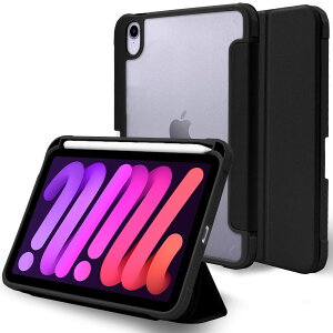 MS factory iPad mini 7 6 p P[X mini7 (A17 Pro 2024 7) mini6 (2021 6) wʓ y[ ACpbh~j Jo[ ϏՌ y I[gX[v ubN  IPDM6-NO-DET-BK