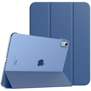 TiMOVO iPad �P�[�X for iPad 10th Generation 2022, Slim Stand Cover for iPad 10.9 inch, Auto Wake/Sleep Smart Folio with Hard PC Translucent Back Shell Fit iPad 10 Protective Case, AbyssBlue