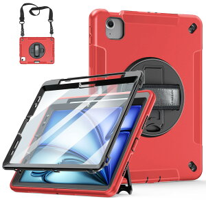 Miesherk iPad Air 11C` P[X(2024) ipad air 6 P[X 11C`ɑΉ iPad Air یP[X ϏՌ v ho 360°]X^h Jbg y[ Pencil Pro/USB-CΉ nhV_[Xg