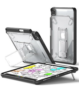 �yRingke�ziPad Pro 11 (4 / 3 / 2 / 1����) FUSION SKETCH STAND �P�[�X TPU+PC ���΂݂ɂ��� �ω��� �����h�~ �ϏՌ� �ČRMIL�K�i�擾 �^�u���b�g�P�[�X �^�u���b�g�J�o�[ �A�C�p�b�h�v�� 11�C���` (�X�g���b