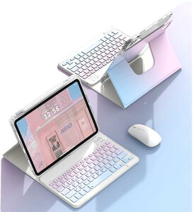 }EXt iPad 10.2 L[{[hP[X  Of[VJ[ iPad 9/8/7 360x] iPad7 iPad8 iPad9 P[X }Olbg  Jo[ O\ BluetoothL[{[h cu