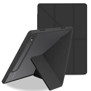 Galaxy Tab S9 Plus/S9+ �P�[�X Tab S9 FE Plus/S9 FE+ �P�[�X 2023 �p 12.4�C���` �P�[�X ���U�[ �w�� �J�o�[ 5WAY �X�^���h ���u���c�u �}�O�l�b�g�z���� �t�������X���[�v�@�\ ���X���� �y�� �Ռ��ی� �܂�