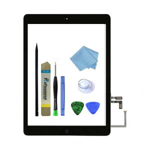 Zentop �u���b�N IPad Air ��1���� �^�b�`�X�N���[�� �f�W�^�C�U�[ �K���X �����p���f�� A1474 A1475 A1476 �z�[���{�^���A�J�����z���_�[�A���t���ςݐڒ��܁A�c�[���L�b�g�B