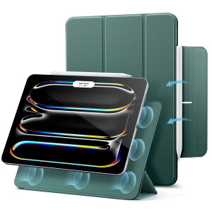 ESR iPad Pro 13C` P[X M4 2024p ̓}Olbgz XȎO܂X^hP[X Pencil Pro/USB-CSΉ EFCN/X[v ϋvی ReboundV[Y O[