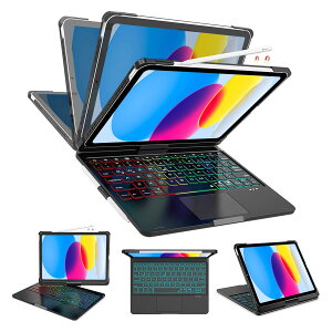 [ƊEƑnȐ݌vE360°]] iPad 10 L[{[h P[X 10.9C`p x^b`pbht 7Fo bNCg CX Bluetooth L[{[h Apple pencil[d\ Type-Cڑ}[d