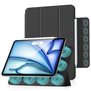 Aoub iPad Air 11C` P[X M2 2024 iPad Air 5/4 P[X 2022/2020 }Olbg P[X iPad Pro 11 P[X 2018 Cz O܃X^h I[gX[v/EFCN Apple Pencil Pro/USB-CΉ y[ X