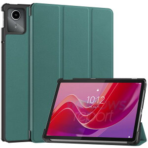 For Lenovo Tab M11 / NEC LAVIE Tab T11 T1155/HAS ケース 【larfbulroc】軽量 薄型 PU レザー スマート カバー 耐衝撃 傷防止 ハード 背面 ケース 三つ折り スタンド オートスリープ ウェイクアップ 機能 レノ