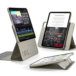 ESR iPad Pro 11C` P[X M4 (2024A5)p O\ȃ}OlbgJo[t]P[X c/X^h 9iK̊px߉\ Pencil Pro/USB-CSΉ ShiftV[Y `^