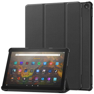 Gosento For Fire HD 10 2023 P[X New Fire HD 10 / 10 Plus 13 X^h@\t JOܔ^X^hP[X PUU[ Fire HD10 2023 Jo[ (ubN)