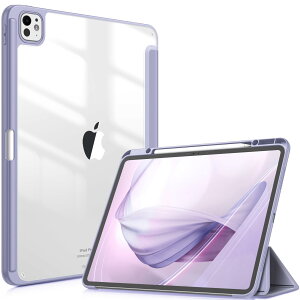 Fintie iPad Pro 13�C���`(M4) �P�[�X 2024 �����o�b�N�J�o�[ Apple Pencil ���[�\ Apple Pencil Pro���C�����X�[�d�Ή� �O�܃X�^���h �X���[�v�@�\ �y�� ���^ �����h�~ PU�������U�[ TPU�i���C���b�N�p