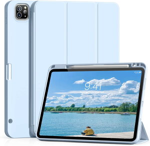 GKABXY iPad Pro 12.9 �C���` �P�[�X ��6/5/4���� (2022/2021/2020) �P�[�X �y���V���z���_�[�t�� �I�[�g�X���[�v/�E�F�C�N�@�\ ��Pencil�[�d�Ή� ���^ �ϏՌ� �O�܂�X�^���h �^�u���b�g�J�o�[ iPad Pro 12