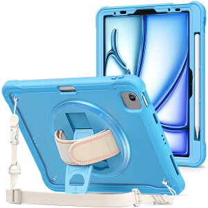 ProCase iPad Air 11C` M2 (2024) / iPad Air5 (2022) / Air4 (2020) V_[P[X 10.9C` | qEƗp ϏՌ Jo[ y[ 360°]X^h t 3wیiu[j