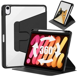 ZenRich ipad mini 6/7 P[X 2021/2024 360x]X^h wʃNA  JYیV[gt Apple Pencil [\