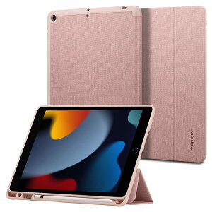 Spigen iPad 9 P[X 10.2 C` 8 7 Ή O܂ X^h y[ I[gX[v t@ubN Jo[ S ی y ϏՌ 菝 h~ A[otBbg ACS01061i