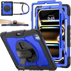 SEYMAC stock 2024N 13C`iPad Pro(M4)ϏՌP[X یtBt y[ 360°]X^h nhXgbv V_[Xgbv SʕیJo[ iPad Pro 13 2024p^iu[j