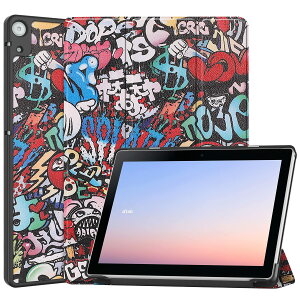 For NTT Docomo dtab Compact d-52C ケース dtab D-52C カバー 【Jinmdz】軽量 薄型 耐衝撃 傷防止 PU レザー スマートカバー ハード 背面 三つ折り スタンド オートスリープ ウェイクアップ 機能 dtab d-52C 8.4