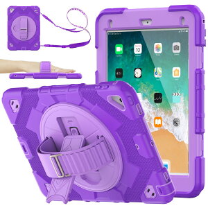 SEYMAC stock iPad 9.7C` iPad 6/5/Pro 9.7/Air2 GtbNnhXgbvϏՌP[X y[ ucuΉ360°]X^h V_[Xgbv SʕیJo[ PCVR