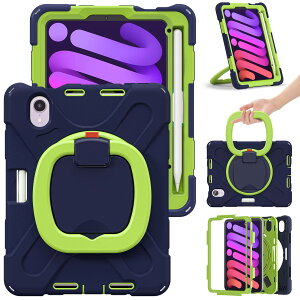 iPad Mini A17 Pro 7/Mini 6 P[X 360°] ϏՌ yV[  LbY 킢 q qǂ t | ΂ߊ| ACpbh ~j 6 7 iPad Mini 6/Mini 7 Jo[ u cu