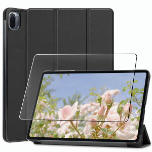 �y�S�ʕی�O���[�v�zFOR Xiao Mi Pad 5 Pro 2021 / Mi Pad 5 �p�̃P�[�X FOR Xiao Mi Pad 5 �p�̕ی�J�o�[�Ռ��z�� + FOR Xiao Mi Pad 5 Pro 2021 �p�̋����K���X�t�B���� �\�ʍd�x9H ��U�h�~���� �^�u���b�g ��p