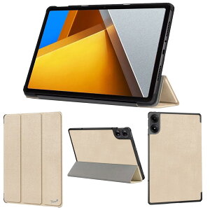 wisers Xiaomi POCO Pad Redmi Pad Pro �^�u���b�g�P�[�X (�S�[���h) 12.1�C���` �Ή� (�ی�t�B���� �t��/�X�����^�C�v) �^�u���b�g�J�o�[ 2024�N �V�^