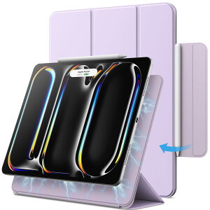 JETech iPad Pro 13C` M4i2024jp }OlbgP[X Pencil Pro/PenciliUSB-CjɑΉ ͂ȎC X O܂X^h^ubgJo[ EFCN/X[v@\t (p[v)