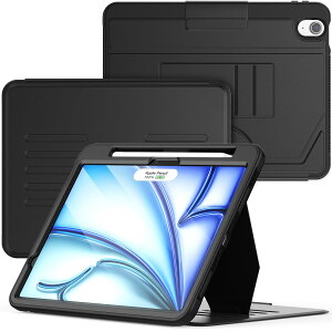 Timecity iPad Air 11C` P[X M2 i2024A6j ϏՌ 5iKu I[gX[v/EFCN TPUf PUU[ J[h[ y[  SیJo[ ipad air 6 P[X (u