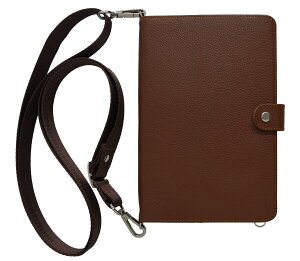 Lovely(ラブリー) iPad mini6 8.3インチ 第6世代(2021)用ケース スタンド機能 本革 カードポケット付き 全面保護 ショルダーストラップ カバー 耐久性 本物牛革