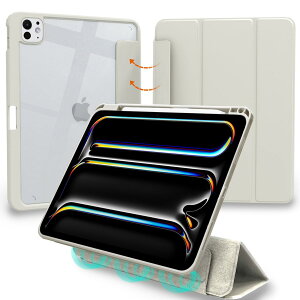 MS factory iPad Pro 13C` M4 2024 p P[X tJo[ O\ wʓ y[ Jo[ Pro 13 7 ϏՌ yʔwʃJo[ Cg O[ IPDP13m4-S-DET-LGY