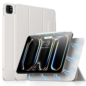 Aoub iPad Pro 13 C` P[X 7 2024 p }Olbg Cz Jo[ O܃X^h Pencil Pro/USB-CSΉ Pencil ProCX[dΉ I[gX[v/EFCNΉ O[