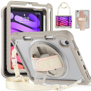 360°]xg iPad Mini 6 / iPad mini 7 P[X | V_[ yV [ iPad Mini 6 iPad Mini A17 Pro P[X ϏՌ w  Jo[ cu/u X^hCJ[L