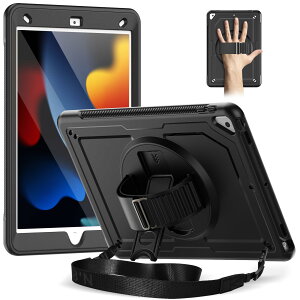 Timecity iPad 9/8/7 P[X ϏՌ iPad 9 P[X 360]X^h یtBt y[ nhV_[Xgbv P[X  ϋv Owی iPad 9 P[X (u