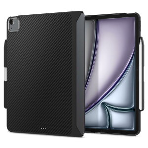 Spigen iPad Air 13�C���` �P�[�X �ϏՌ� �ČRMIL�K�i�擾 ���h�~ �f�B�e�[���݌v ���U�[ �G���]�E�A���~�h ACS07670 (�u���b�N)