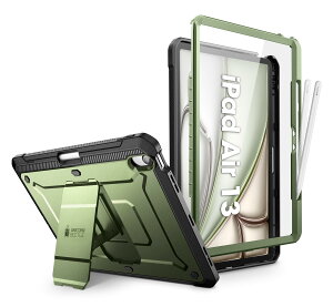 SUPCASE iPad Air 13C` 2024 M2 P[X Sʕی Apple M[dΉ Apple y[ یtBt X^h^ ȃLbNX^hیP[X UBPro V[Y