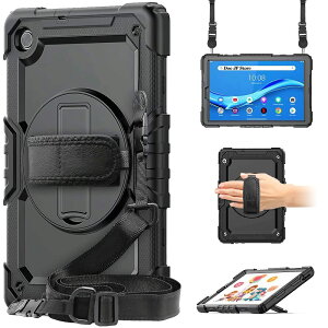 uXN[veN^[vDoo Lenovo Tab M10 Plus P[X 2020 TB-X606F/TB-X606X V_[P[X 360°]xgOt X^h ^щ\ȃJo[ Ow\  ϏՌ h