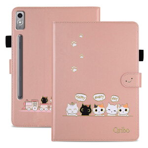 Qribo Lenovo Tab P12 �P�[�X TB-370FU �V���v���Ȃ̂ɉ����f�U�C�� �G���{�X���H�L�� ���ꂵ���C���� 12.7�C���`�Ή� Lenovo ZACH0002JP �P�[�X �����̎���p �X�����t�B�b�g Lenovo P12 �^�u���b�g�P�[�X