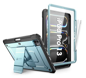 SUPCASE iPad Pro 13C` 2024 7 P[X Sʕی Apple M[dΉ Apple y[ یtBt X^h^ ȃLbNX^hیP[X UBPro V[Y