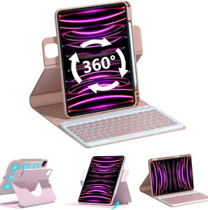 iPad 10 L[{[hP[X cu Cz y[ ۂL[ 󂭂ڂ 360x] 2022 iPad10 ACpbh 10.9C` P[X }Olbg Jo[  Bluetooth L[{[ht 