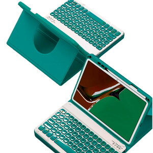 縦置きiPad Air 6世代(2024, 11インチ) キーボードケース, iPad Air 第5世代 第4世代 iPad Pro 11ケース(第4 / 3 / 2 / 1世代) キーボード付き 360度回転 透明 分離式ケース丸いキー 球状くぼみ マグネットス