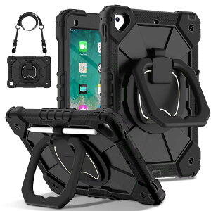 360�x��] iPad ��5���� 6���� �P�[�X �y�� ���[ �V���R�� �h�o iPad Air2 iPad5 iPad6 Pro9.7 �P�[�X�J�o�[ ��� ���|�� �L�b�Y �q���J�o�[ �����O�n���h�� �c�u�� ���u�� �X�^���h �ϏՌ� �����h�~�C