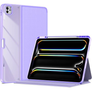 ProCase iPad Pro 13C` P[X M4 7 2024 y[ ϏՌ tHIJo[ 3̃X^h[h I[gX[vΉip[vj